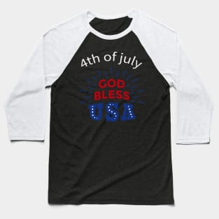 4 th of July Baseball T-Shirt